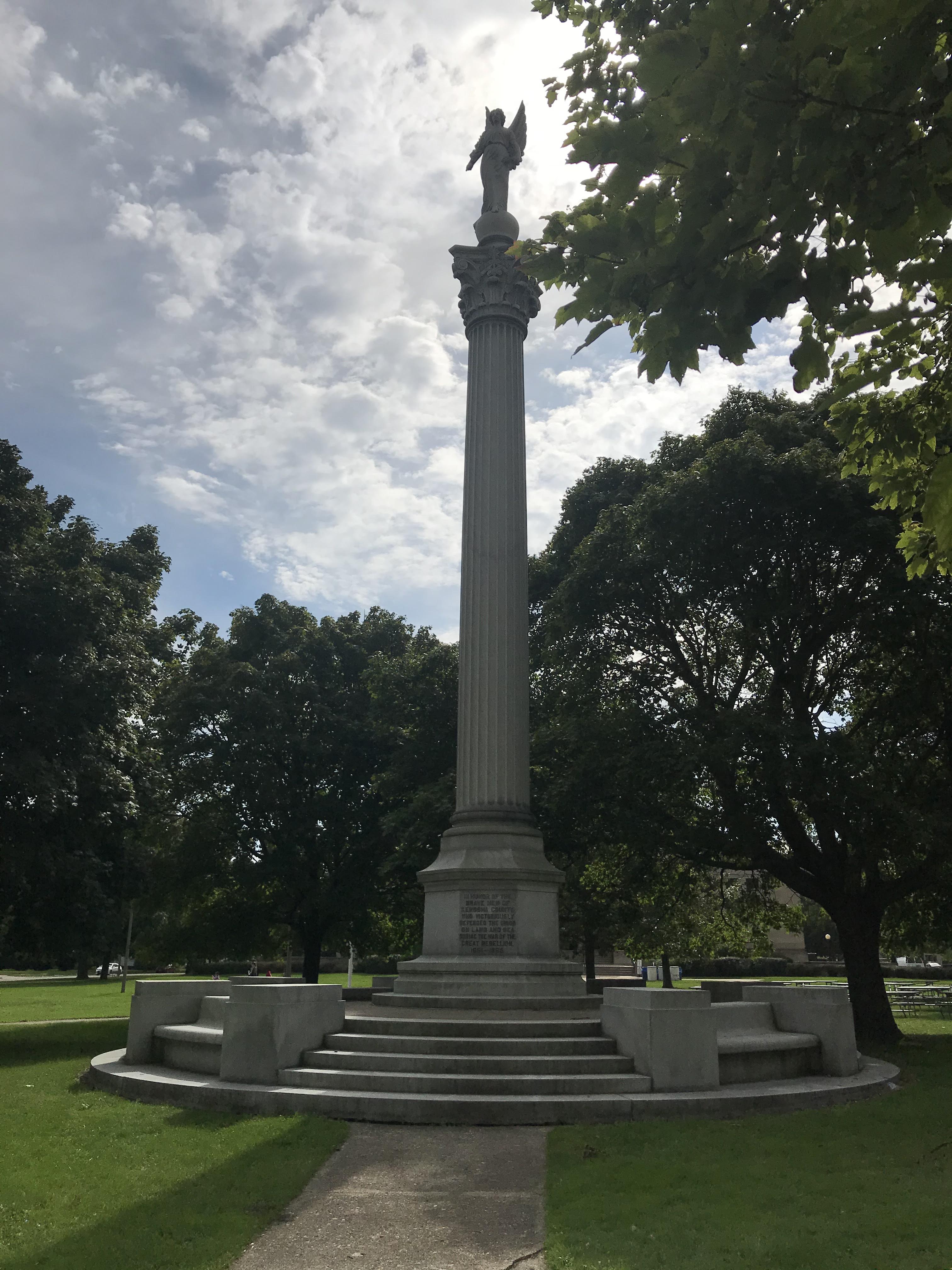 Kenosha Civil War Winged Victory Memorial_Library Park_10-5-2019